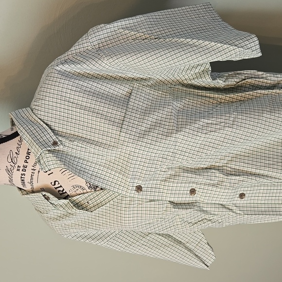 Green and White Button Down - Picture 7 of 7